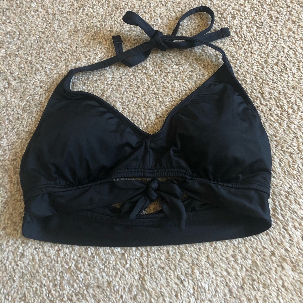black bikini top